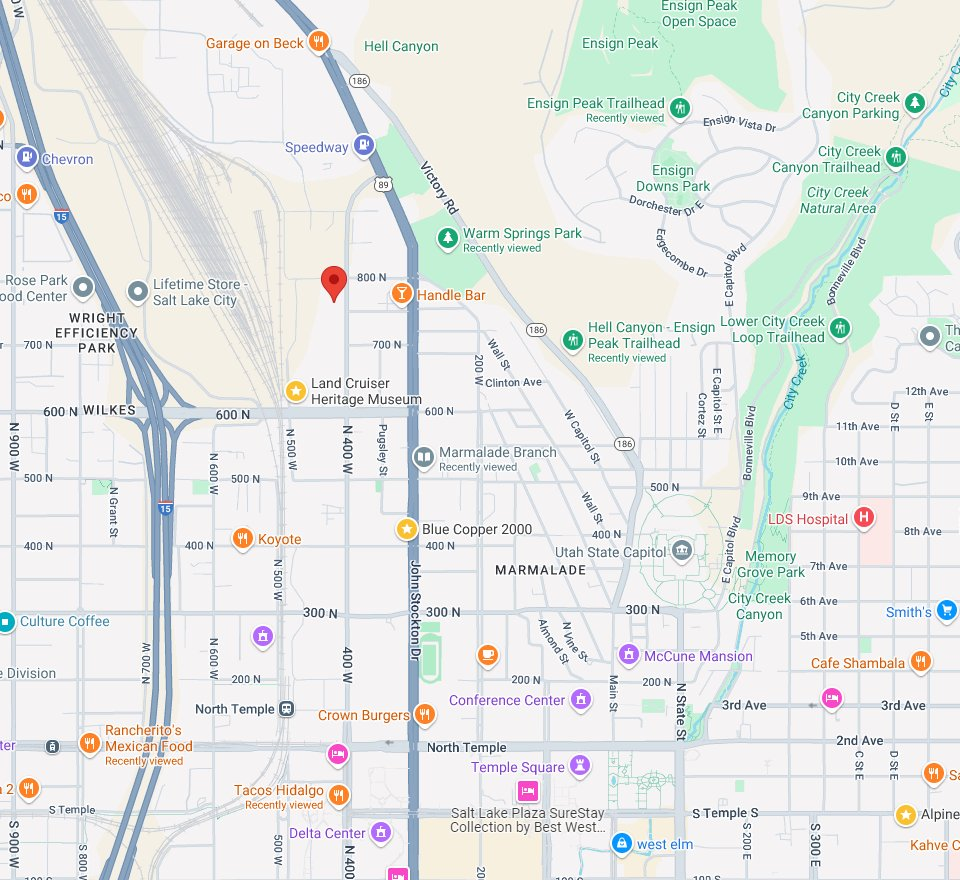 Map of the Marmalade neighborhood